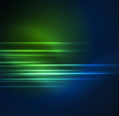 parlayan futuristik çizgiler