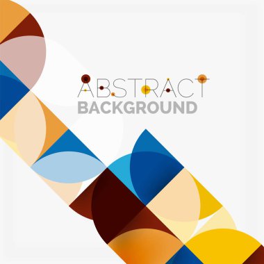 Modern geometrik arka plan daire