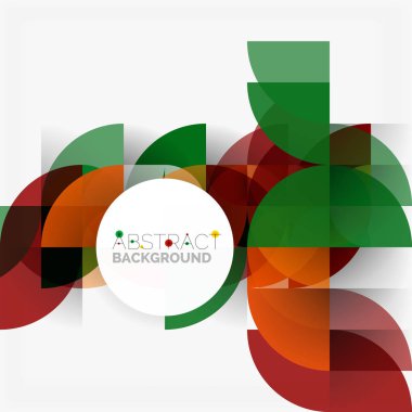 Modern geometrik arka plan daire