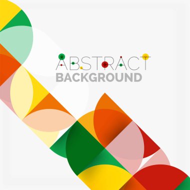 Modern geometrik arka plan daire