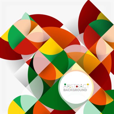 Modern geometrik arka plan daire