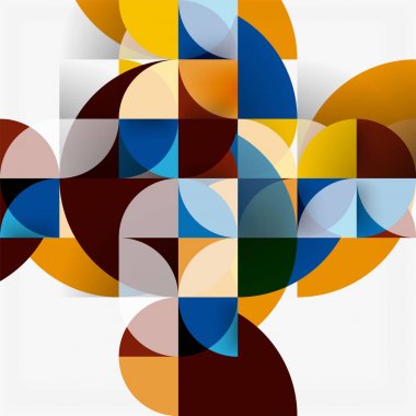 Modern geometrik arka plan daire