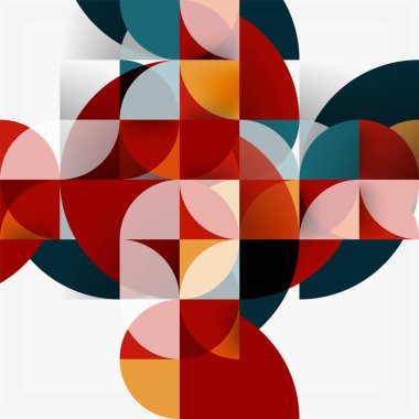 Modern geometrik arka plan daire