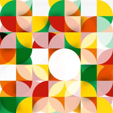 Modern geometrik arka plan daire