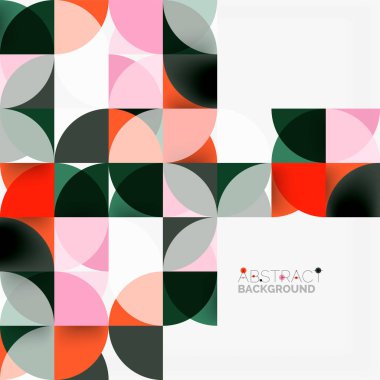 Modern geometrik arka plan daire