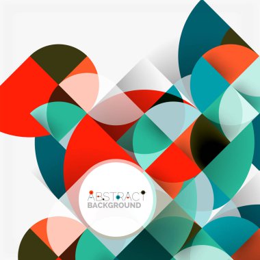 Modern geometrik arka plan daire