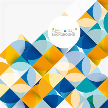 Modern geometrik arka plan daire