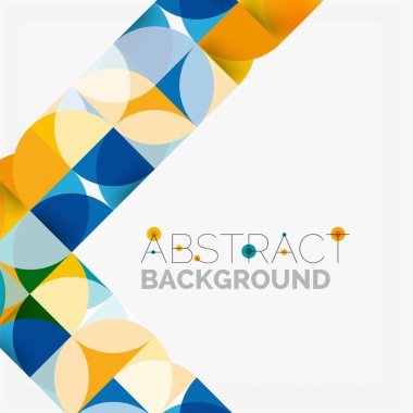 Modern geometrik arka plan daire