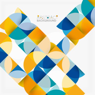 Modern geometrik arka plan daire