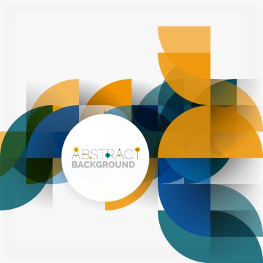 Modern geometrik arka plan daire