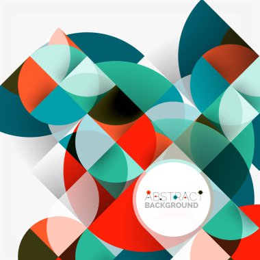 Modern geometrik arka plan daire