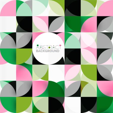 Modern geometrik arka plan daire