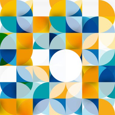 Modern geometrik arka plan daire