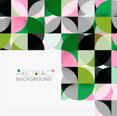 Modern geometrik arka plan daire