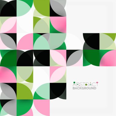 Modern geometrik arka plan daire