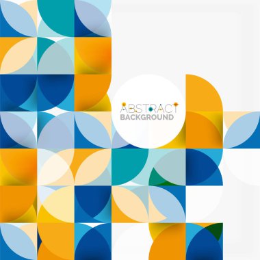 Modern geometrik arka plan daire