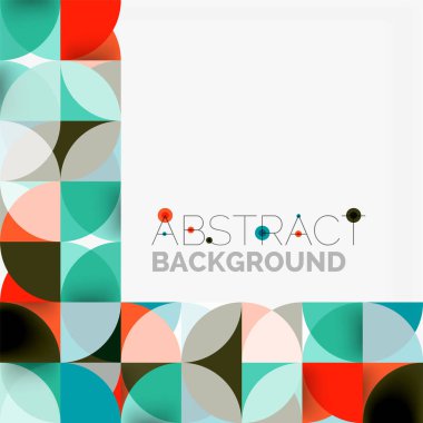 Modern geometrik arka plan daire