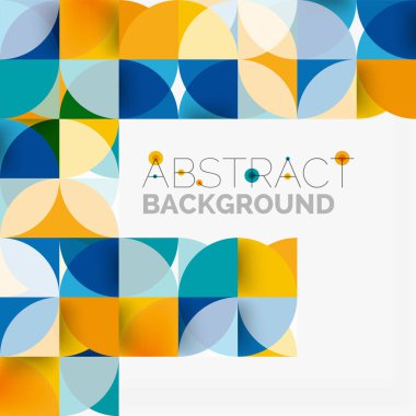 Modern geometrik arka plan daire