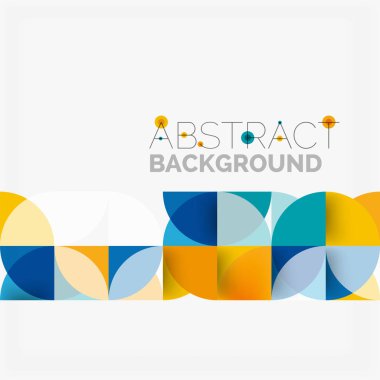 Modern geometrik arka plan daire