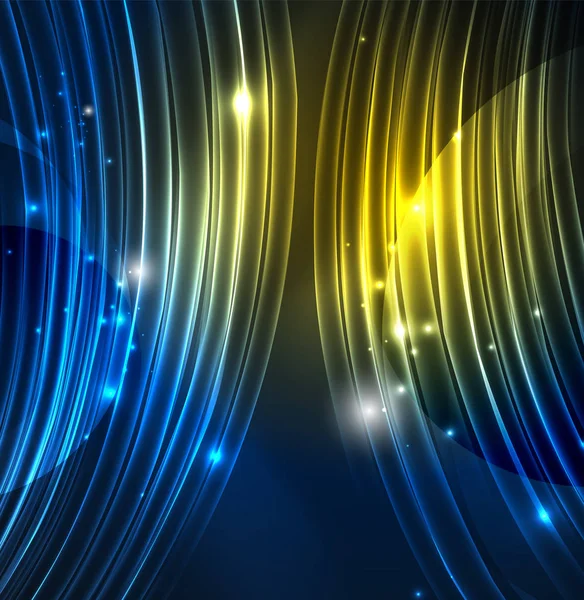 parlayan futuristik çizgiler