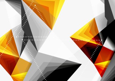 Vektör düşük Poli tarzı 3d üçgen çizgi