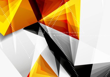 Vektör düşük Poli tarzı 3d üçgen çizgi