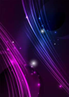 parlayan futuristik çizgiler