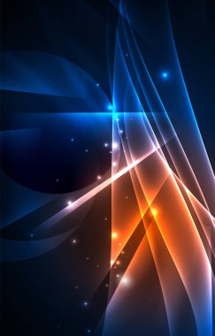 Vektör Kutup ışıkları kavramı arka plan