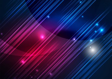 parlayan futuristik çizgiler