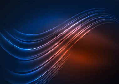 parlayan futuristik çizgiler