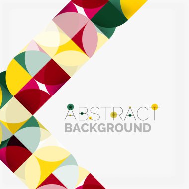 Modern geometrik arka plan daire