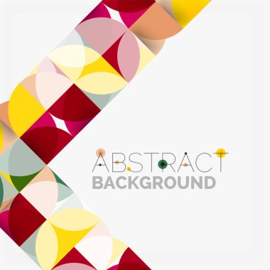 Modern geometrik arka plan daire