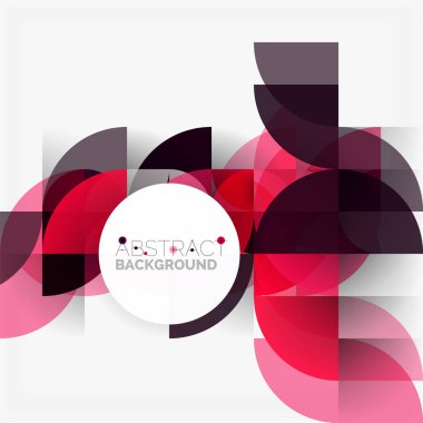 Modern geometrik arka plan daire