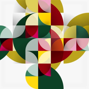 Modern geometrik arka plan daire