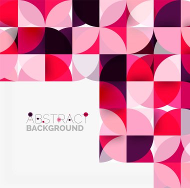 Modern geometrik arka plan daire