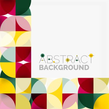 Modern geometrik arka plan daire