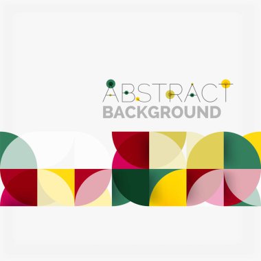 Modern geometrik arka plan daire