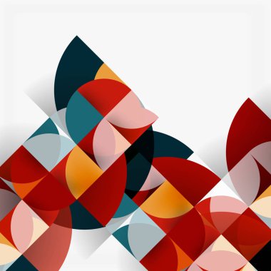 Modern geometrik arka plan daire