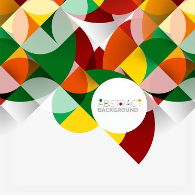 Modern geometrik arka plan daire