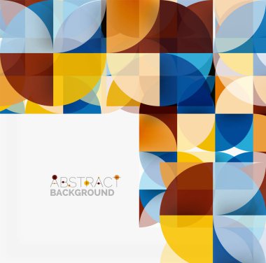 Modern geometrik arka plan daire