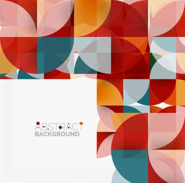 Modern geometrik arka plan daire