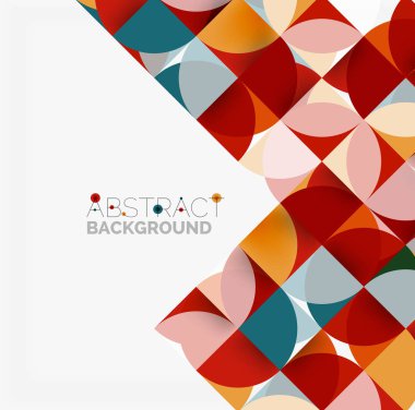 Modern geometrik arka plan daire