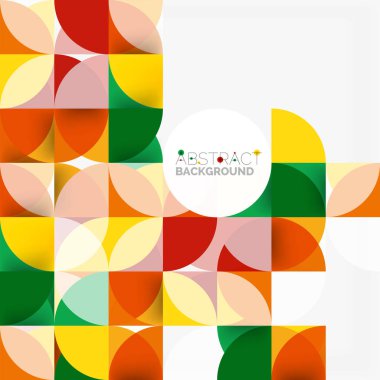 Modern geometrik arka plan daire