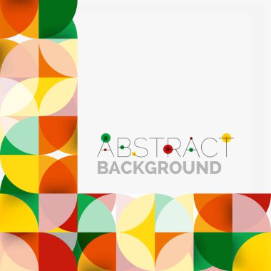 Modern geometrik arka plan daire