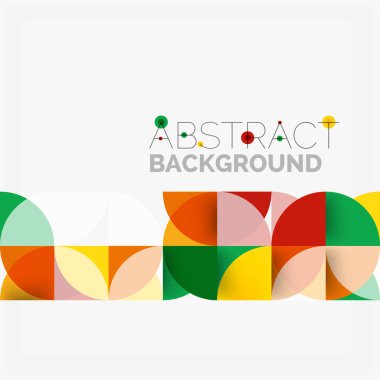 Modern geometrik arka plan daire