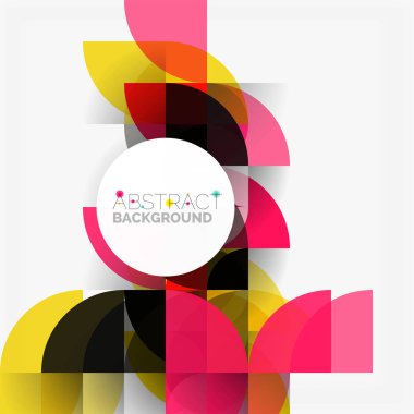 Modern geometrik arka plan daire