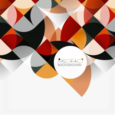 Modern geometrik arka plan daire