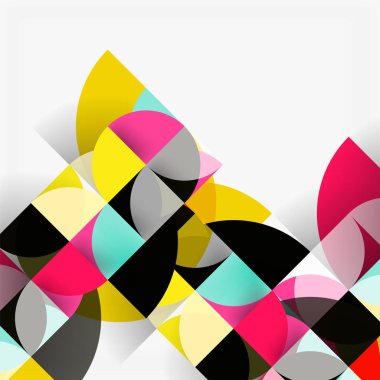 Modern geometrik arka plan daire