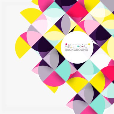 Modern geometrik arka plan daire