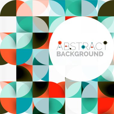 Modern geometrik arka plan daire